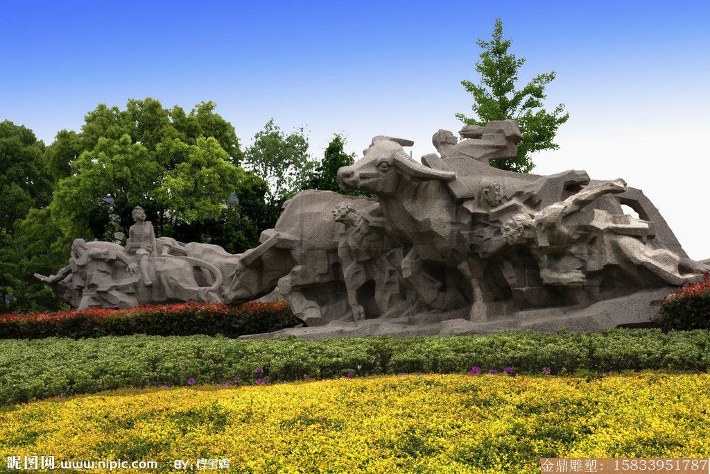 杭州公园的雕塑
