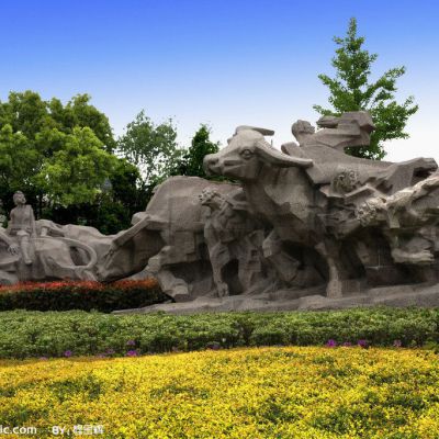 杭州公园的雕塑